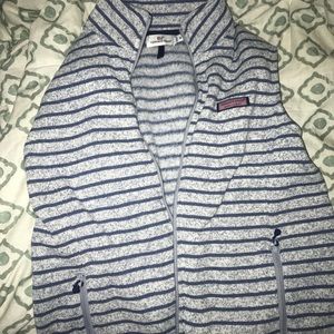 Vineyard vines fleece lined women's zip up vest